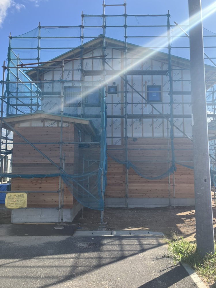 【無垢てんの家】 宇部市妻崎開作新築建売住宅 建築中